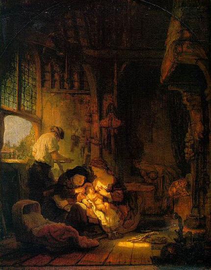 Rembrandt van rijn Holy Family oil painting image